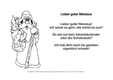 Grundschule nikolausgedicht Geschichte des